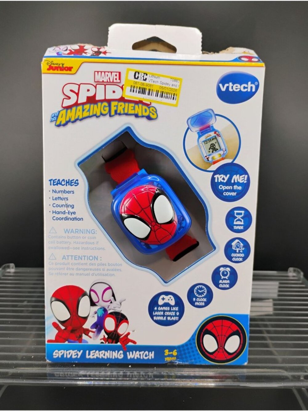 Marvel Spidey & His Amazing Friends VTech Spidey Learning Watch